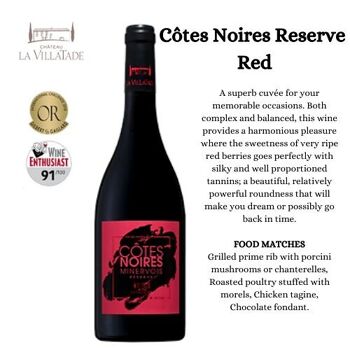Côtes Noires Réserve – Rouge 75cl - Millésime 2018 2