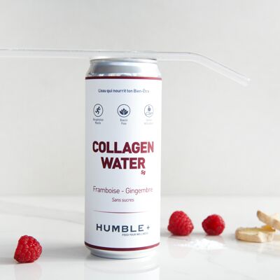 Collagen Water : boisson au collagène marin - Framboise 24 X 330 ML