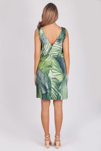 Robe d'été courte en satin A-silhouette 3