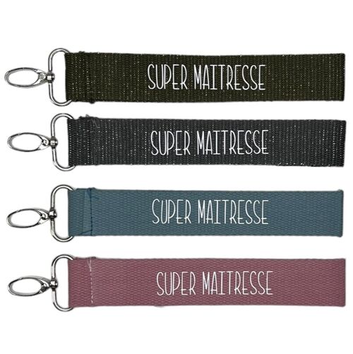 Porte clés, "Super Maîtresse"