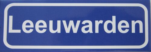 Fridge Magnet Town sign Leeuwarden