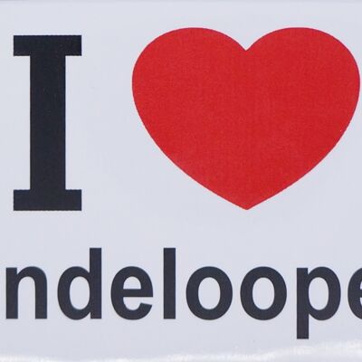Imán de nevera I Love Hindeloopen
