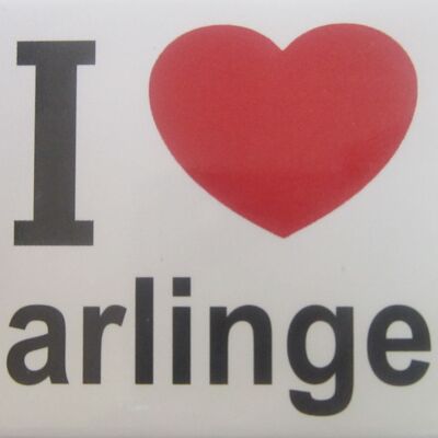 Imán de nevera I Love Harlingen