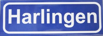 Aimant de réfrigérateur Panneau de ville Harlingen 1