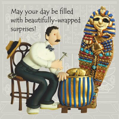 Howard Carter history birthday card by Erica Sturla