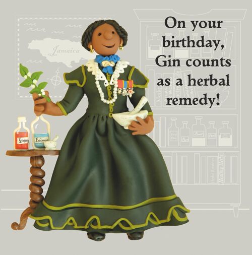 Mary Seacole history birthday card by artist Erica Sturla