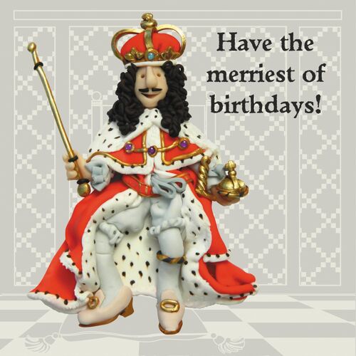 Charles I history themed card by artist Erica Sturla