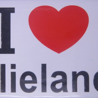 Imán de nevera I Love Vlieland