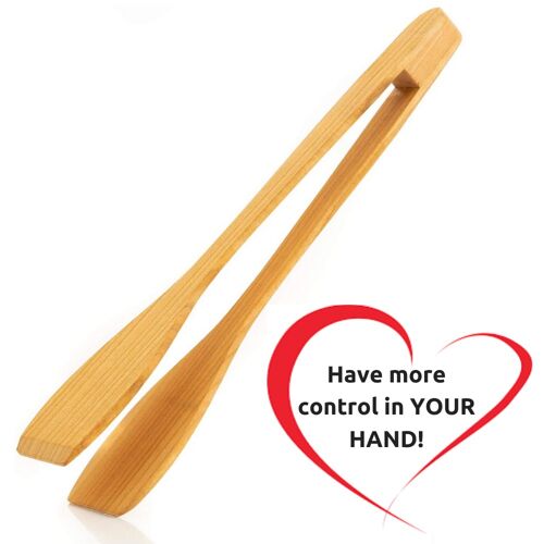 Mr. Woodware - Professional Cherry Wood Kitchen Tongs