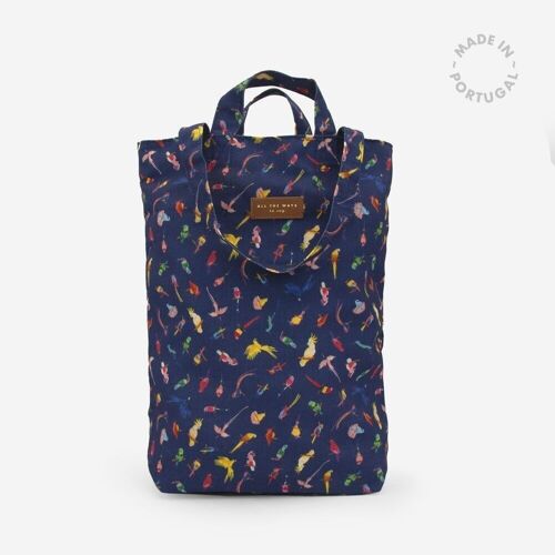 Neon  Birds Tote bag // CLEARANCE 50% OFF