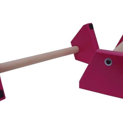 Pair of Standard Paralettes - 500mm - Hot Pink (QBS476)