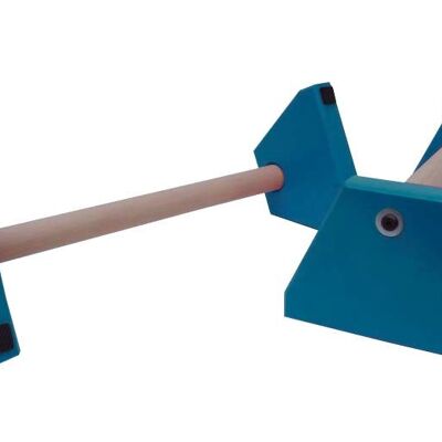 Pair of Standard Paralettes - 500mm - Turquoise Blue (QBS478)