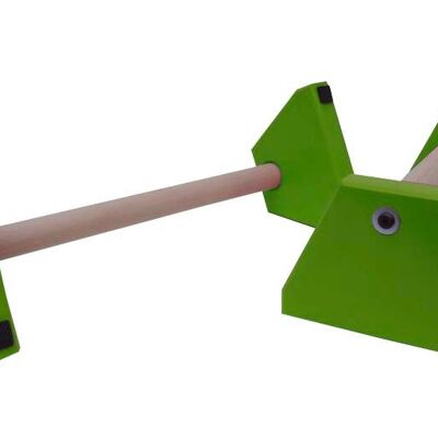 Pair of Standard Paralettes - 500mm - Green (QBS479)