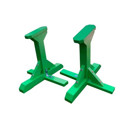 Pair of Angled Pedestal Strength Trainers - Octagonal  Grip - Green (QBS560)