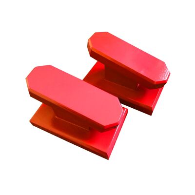 Pair of Yoga Blocks - Red (QBS661)