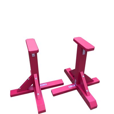 Pair of Pedestal Strength Trainers - Octagonal Grip - REDUCED GRIP SIZE - Hot Pink (QBS669)