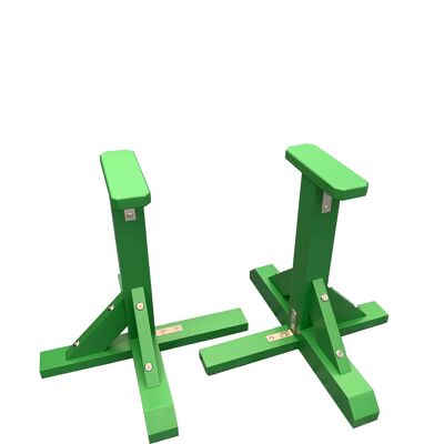 Pair of Pedestal Strength Trainers - Octagonal Grip - REDUCED GRIP SIZE - Green (QBS672)