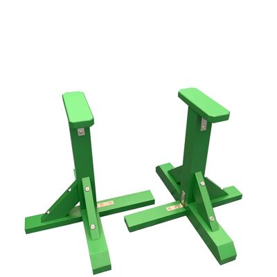 Pair of Pedestal Strength Trainers - Octagonal Grip - REDUCED GRIP SIZE - Green (QBS672)