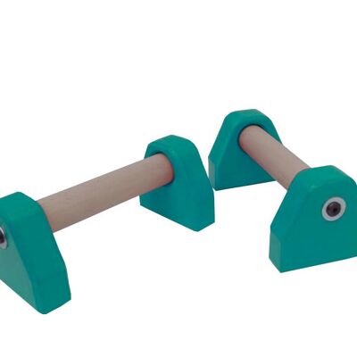 Pair of Mini Paralettes - Turquoise Green (QBS681)