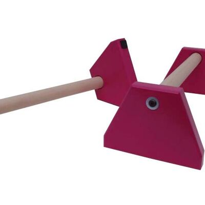 Pair of Standard Paralettes - 300mm - Hot Pink (QBS692)