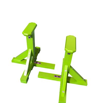 Pair of Pedestal Strength Trainers - Octagonal Grip - Green (QBS745)