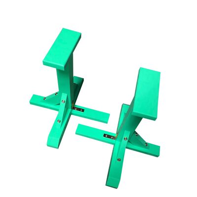 Pair of Pedestal Strength Trainers - Rectangle Grip - Turquoise Green (QBS766)