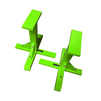 Pair of Pedestal Strength Trainers - Rectangle Grip - Green (QBS768)