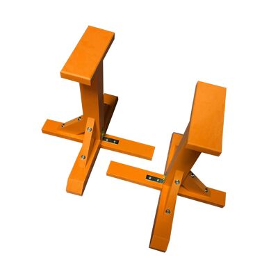 Pair of Pedestal Strength Trainers - Rectangle Grip - Orange (QBS769)