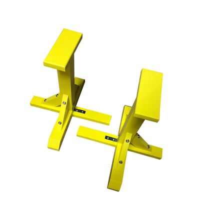 Pair of Pedestal Strength Trainers - Rectangle Grip - Yellow (QBS776)