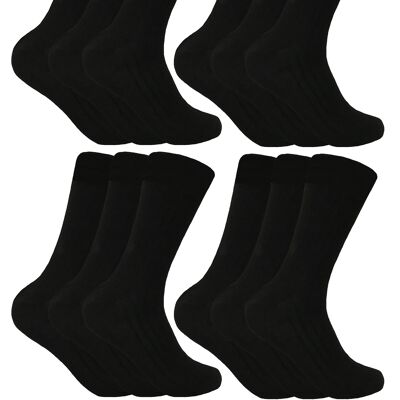 Sock Snob - 12 Pairs Mens Wool Blend Socks