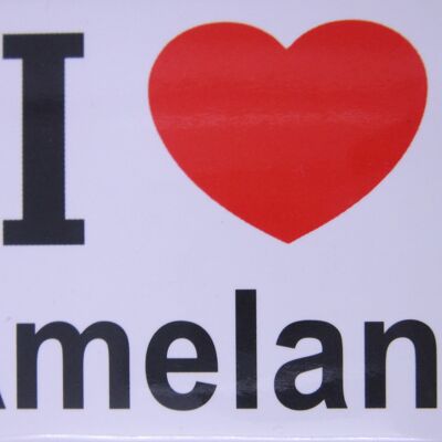 Imán de nevera I Love Ameland