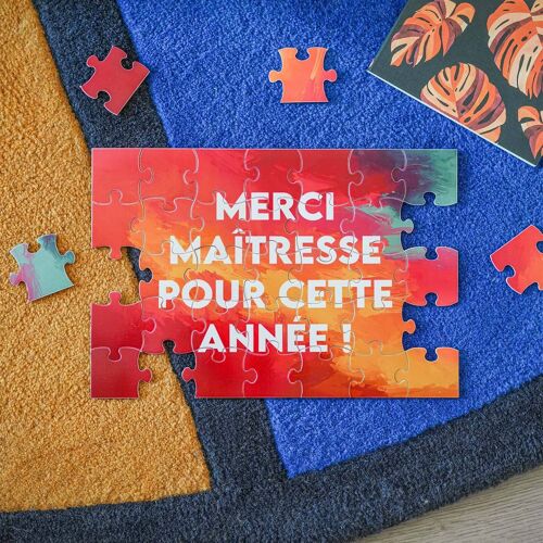 Puzzle - MERCI MAÎTRESSE POUR CETTE ANNÉE !