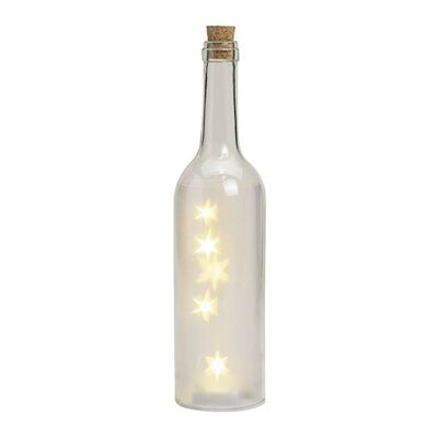 Glasflasche 5er LED, B29 x H7 cm