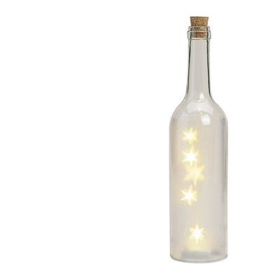 Glasflasche 5er LED, B29 x H7 cm