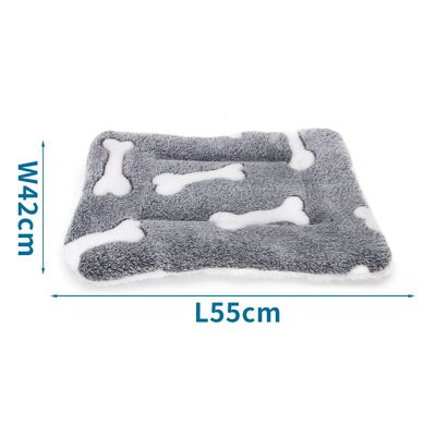 PET CUSHION GREY BONE L55*W42CM