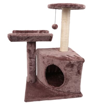 CAT TREE L40*W33*H64CM BROWN