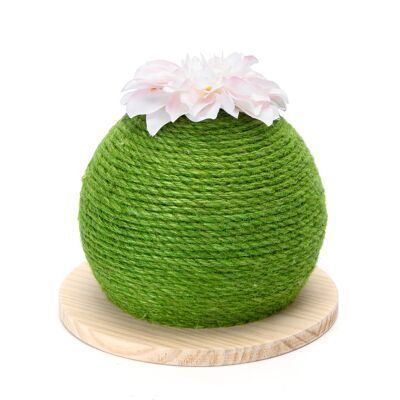 CACTUS CAT SCRATCHING BALL D23*H23CM GREEN