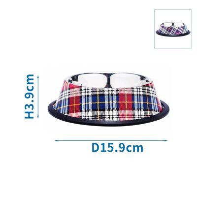 ANTI  SKID BOWL TIFFANY D15.9*H3.9CM STRIPE