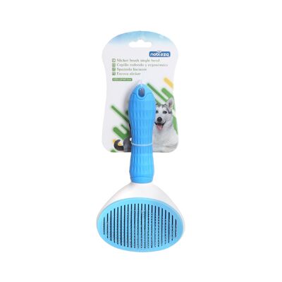 SLICKER BRUSH SINGLE BEND L20*W11CM BLUE