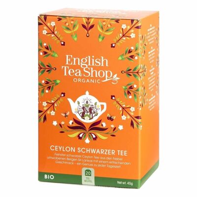 English Tea Shop - Ceylon Black Tea, ORGANIC, 20 tea bags