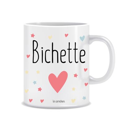 Bichette mug - gift nickname mug - decorated in France