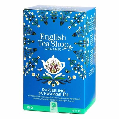 English Tea Shop - Tè nero Darjeeling, BIOLOGICO, 20 bustine di tè