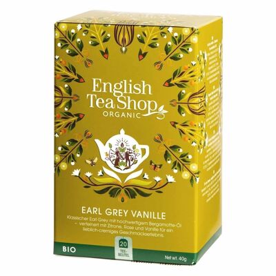 English Tea Shop - Earl Grey Vanilla, BIOLOGICO, 20 bustine di tè