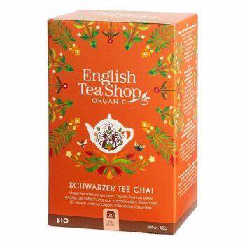 English Tea Shop - Thé noir Chai, BIO, 20 sachets 2