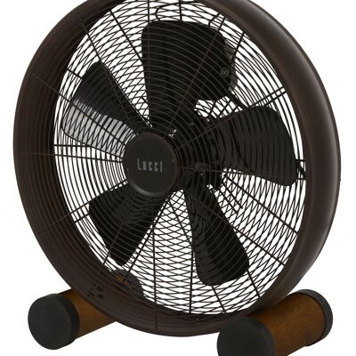 LUCCI air- BREEZE, ventilateur de sol en bronze huilé