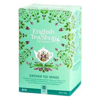 English Tea Shop - Thé Vert Menthe, BIO, 20 sachets 1