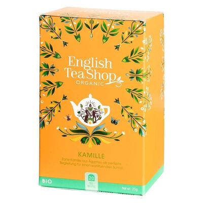 English Tea Shop - Camomilla, BIOLOGICA, 20 bustine di tè