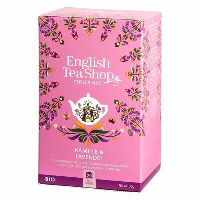 English Tea Shop - Camomilla e lavanda, BIO, 20 bustine di tè