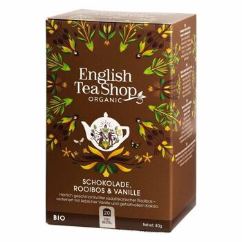 English Tea Shop - Chocolat Rooibos & Vanille, BIO, 20 sachets 1