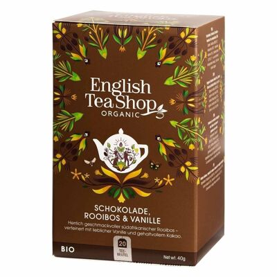 English Tea Shop - Schokolade Rooibos & Vanille, BIO, 20 Teebeutel